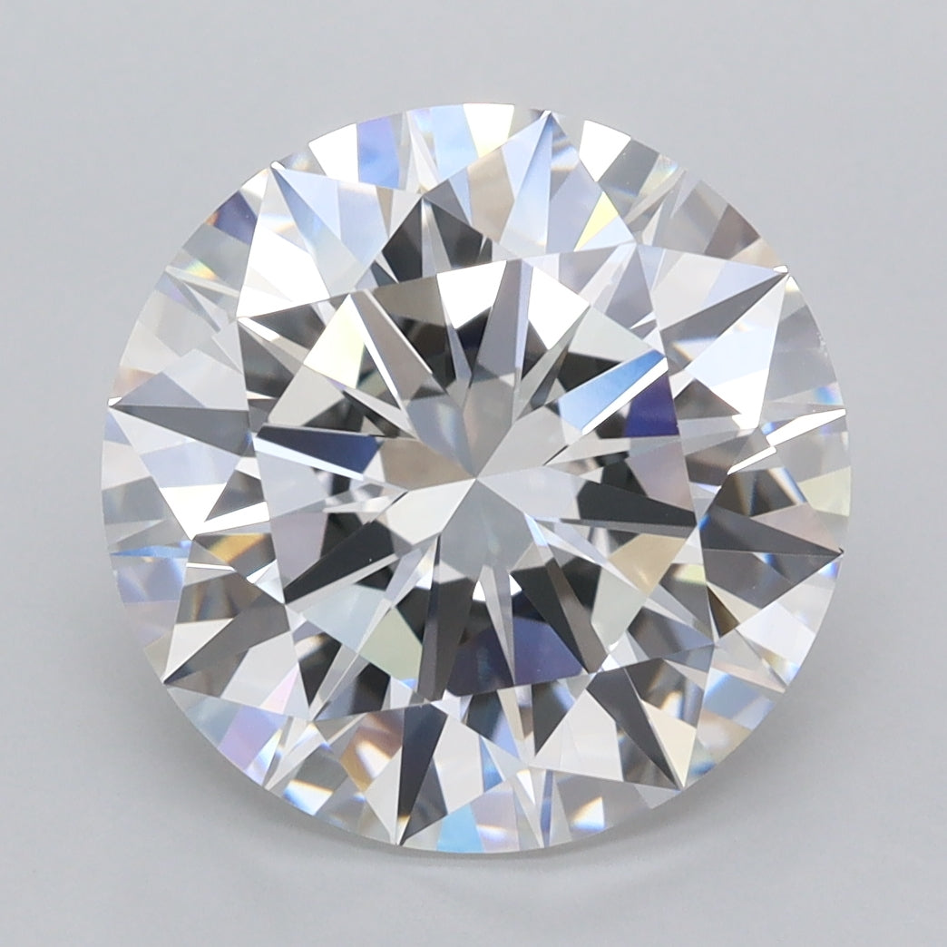 5.01 Carat Round Shaped, Excellent Cut, D Color, VVS1 Clarity, IGI Certified Lab Grown Diamond