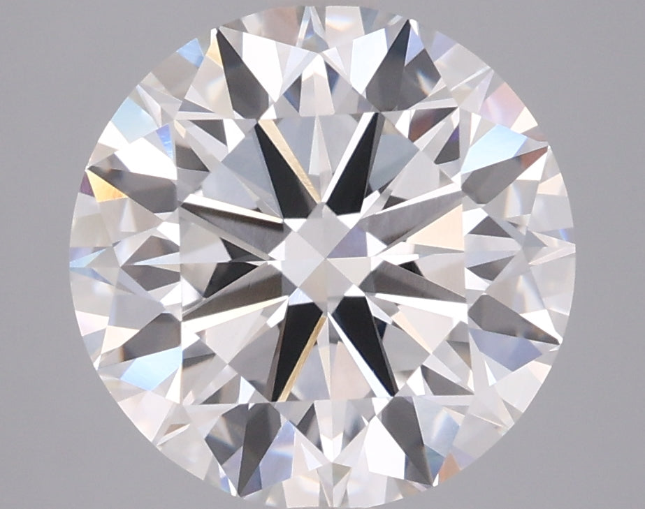 4.00 Carat Round Shaped, Excellent Cut, F Color, VVS2 Clarity, IGI Certified Lab Grown Diamond