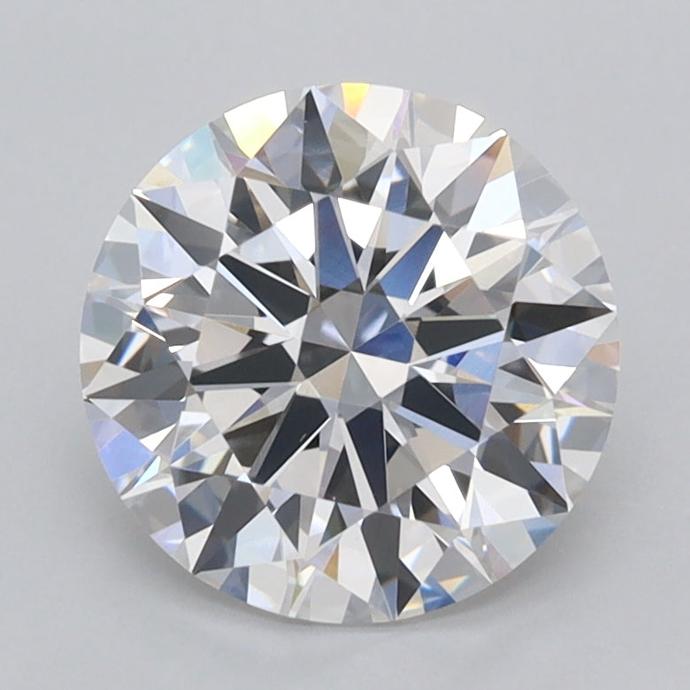 2.04 Carat Round Shaped, Ideal Cut, D Color, VVS1 Clarity, IGI Certified Lab Grown Diamond