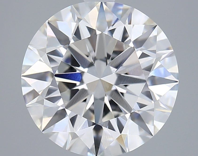 4.03 Carat Round Shaped, Ideal Cut, F Color, VVS2 Clarity, IGI Certified Lab Grown Diamond