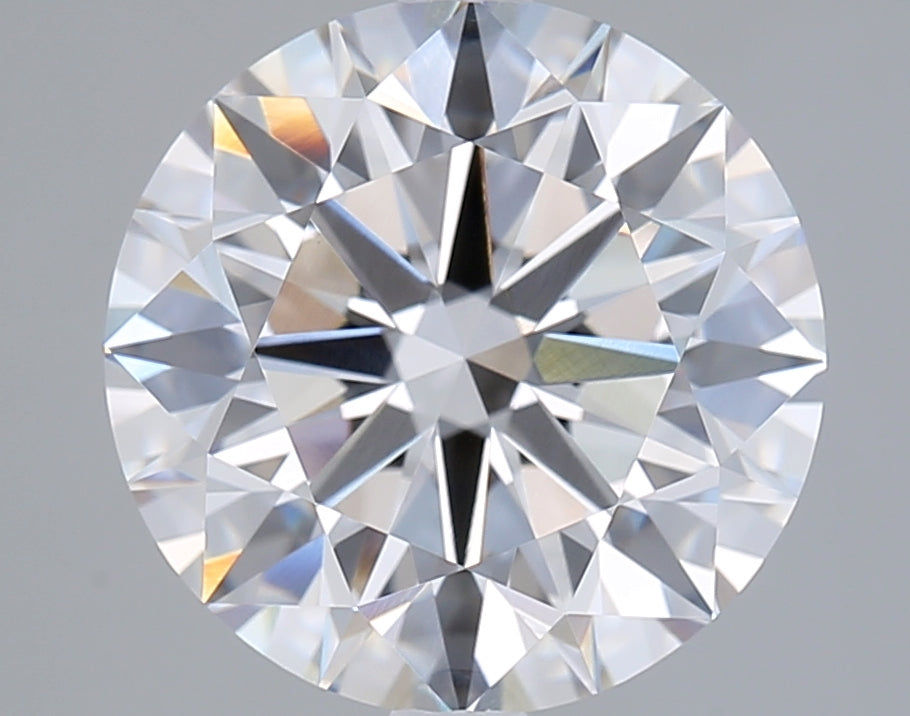 4.03 Carat Round Shaped, Ideal Cut, F Color, VVS2 Clarity, IGI Certified Lab Grown Diamond