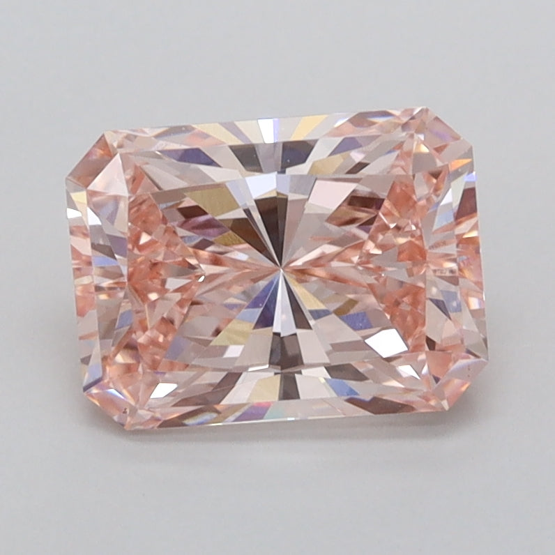 1.54 Carat Radiant Shaped, Ideal Cut, VVS1 Clarity, IGI Certified Lab Grown Diamond