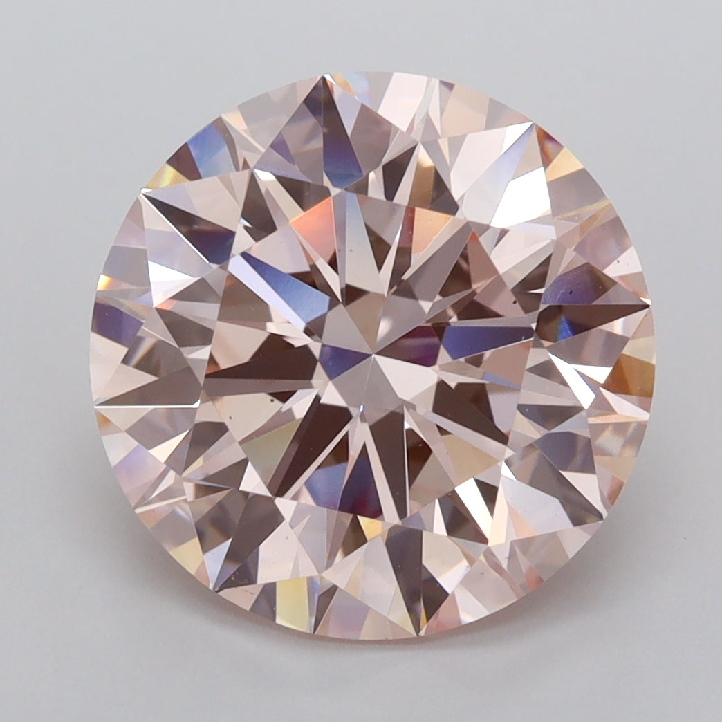 5.02 Carat Round Shaped, Ideal Cut, VS1 Clarity, IGI Certified Lab Grown Diamond