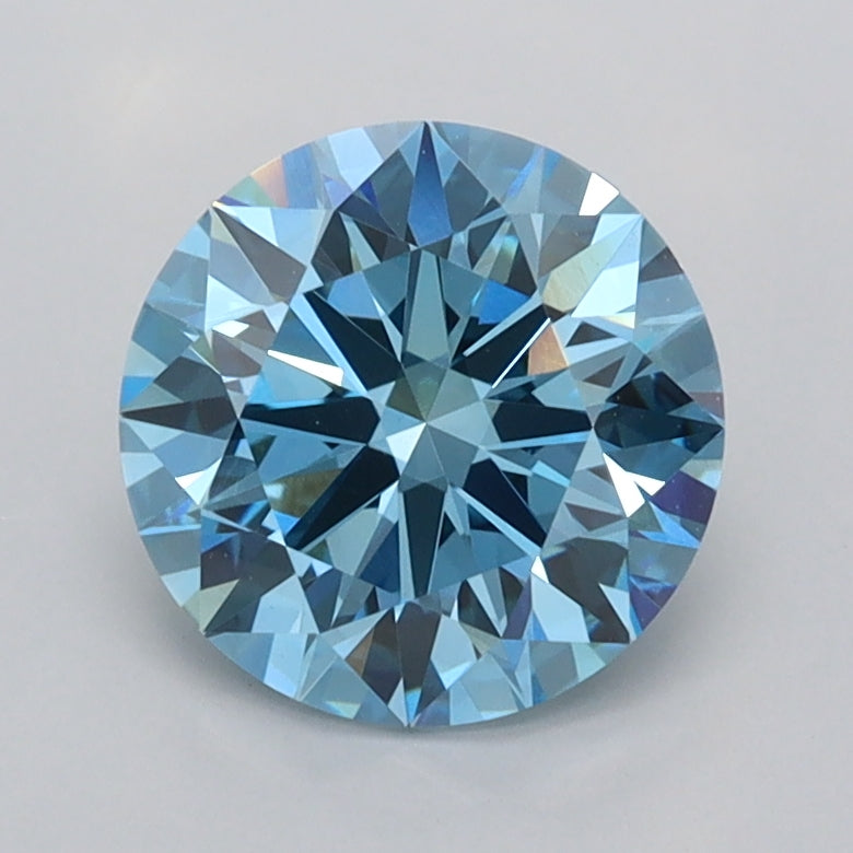 1.54 Carat Round Shaped, Ideal Cut, VVS2 Clarity, IGI Certified Lab Grown Diamond