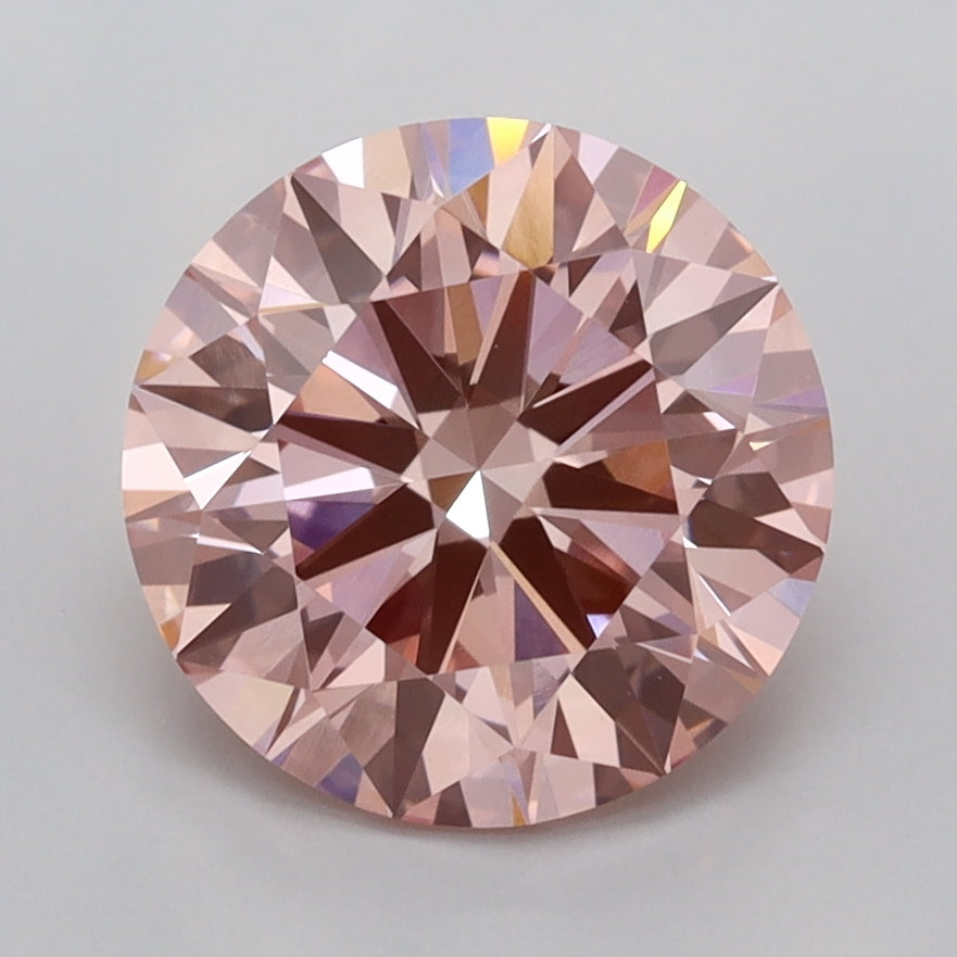 2.54 Carat Round Shaped, Ideal Cut, VVS2 Clarity, IGI Certified Lab Grown Diamond