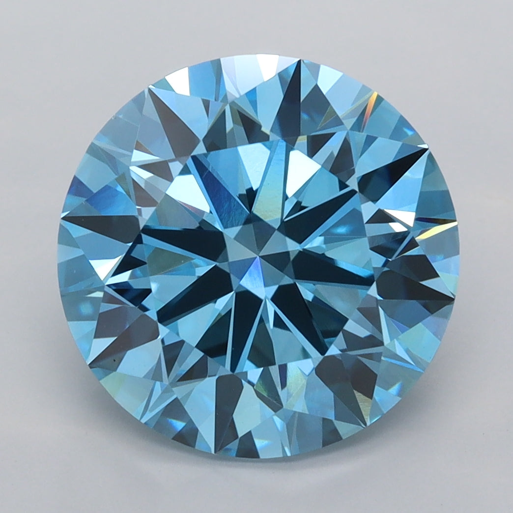 5.04 Carat Round Shaped, Ideal Cut, VVS1 Clarity, IGI Certified Lab Grown Diamond