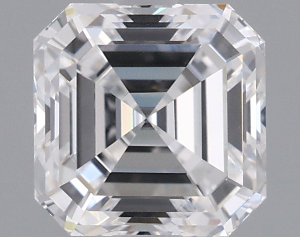 1.03 Carat Asscher Shaped, Ideal Cut, D Color, VVS2 Clarity, IGI Certified Lab Grown Diamond