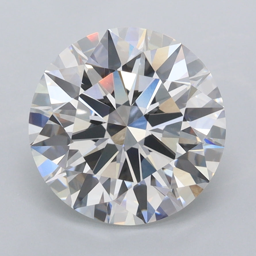 3.00 Carat Round Shaped, Ideal Cut, E Color, FL Clarity, IGI Certified Lab Grown Diamond