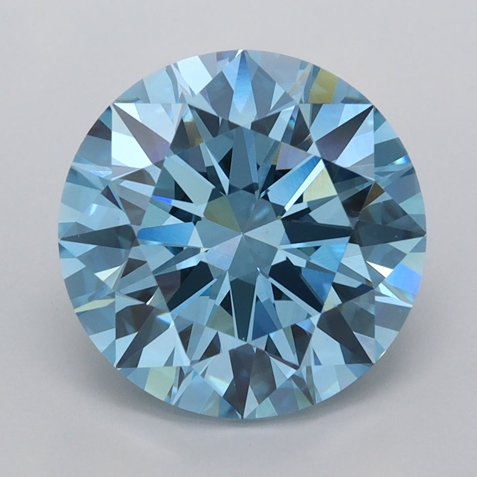 3.93 Carat Round Shaped, Ideal Cut, VVS2 Clarity, IGI Certified Lab Grown Diamond