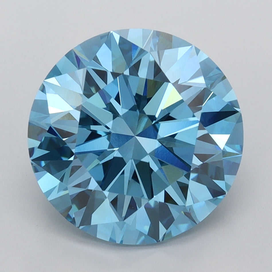 3.99 Carat Round Shaped, Ideal Cut, VVS1 Clarity, IGI Certified Lab Grown Diamond