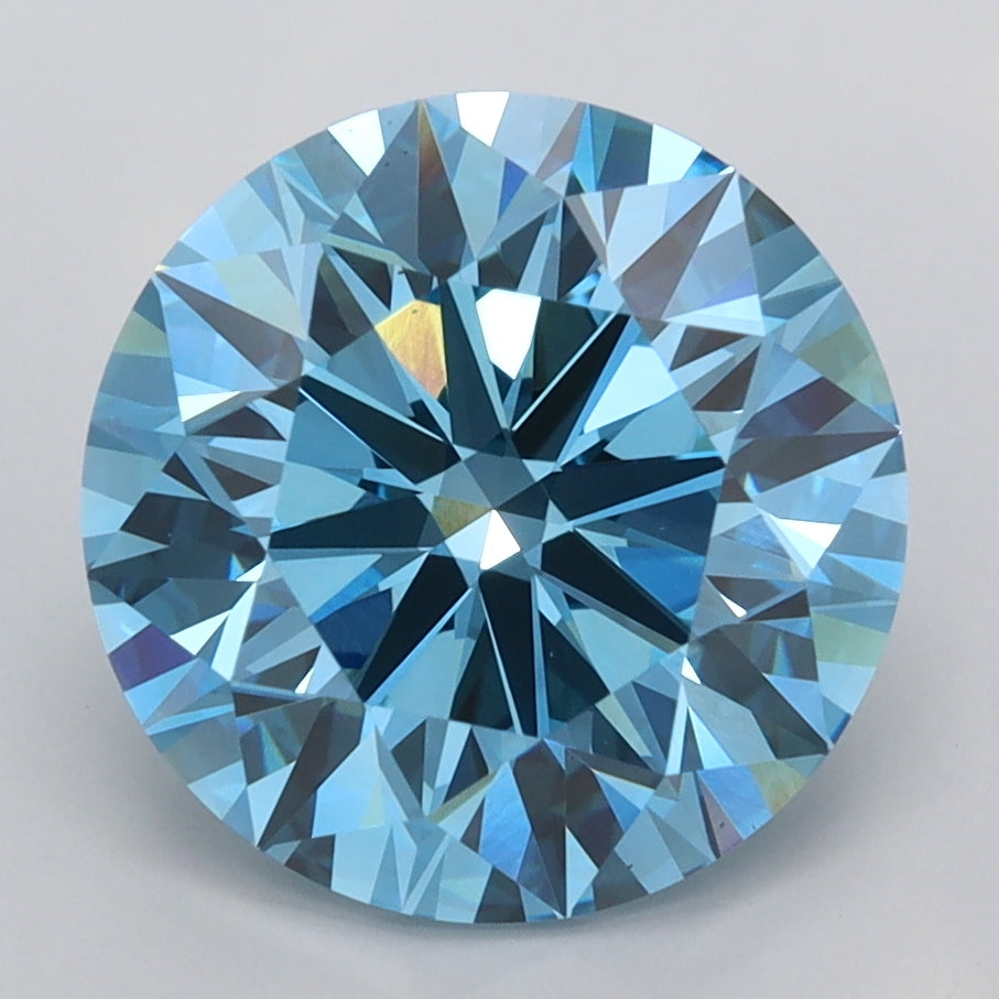 3.94 Carat Round Shaped, Ideal Cut, VS1 Clarity, IGI Certified Lab Grown Diamond