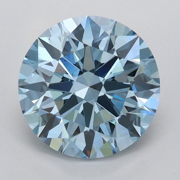 2.04 Carat Round Shaped, Ideal Cut, VVS2 Clarity, IGI Certified Lab Grown Diamond
