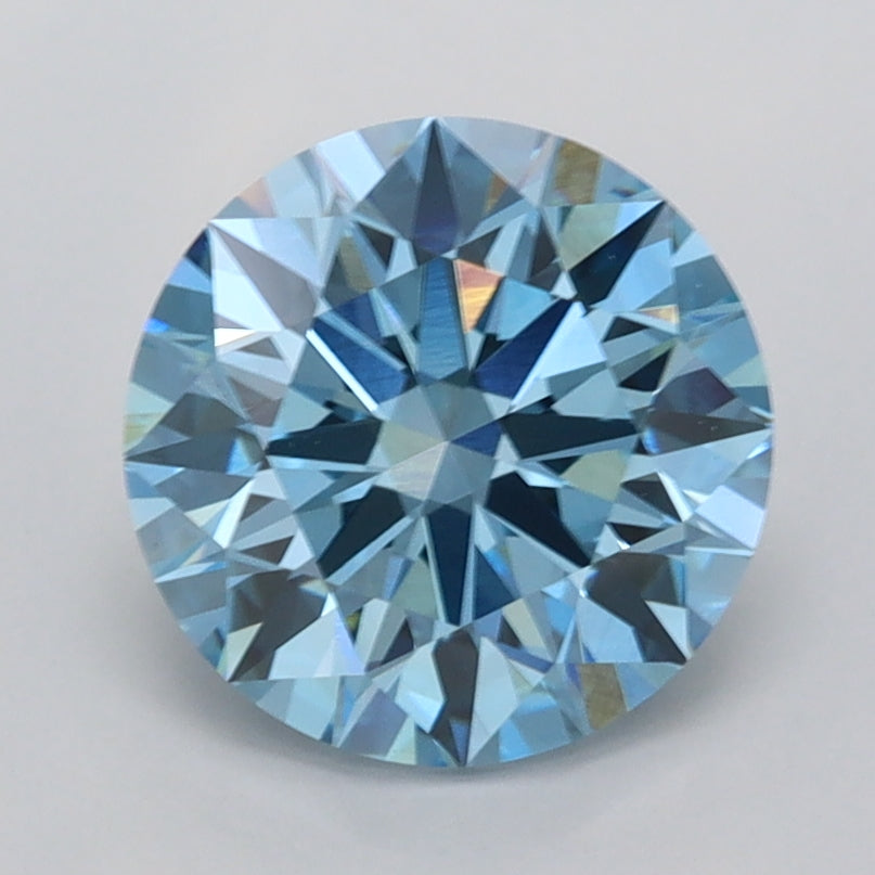 2.00 Carat Round Shaped, Ideal Cut, VVS2 Clarity, IGI Certified Lab Grown Diamond
