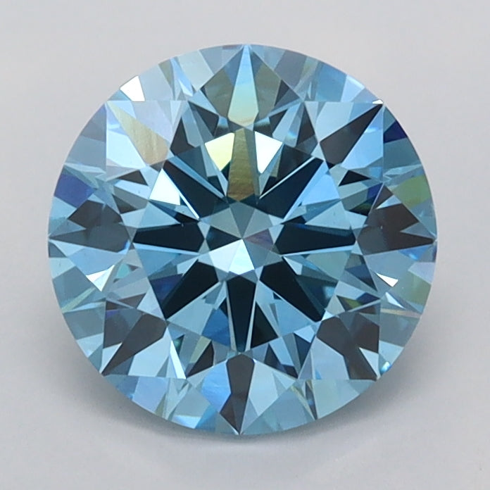 1.54 Carat Round Shaped, Ideal Cut, VS1 Clarity, IGI Certified Lab Grown Diamond