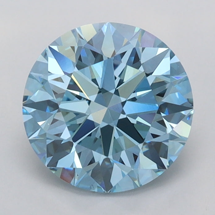 1.59 Carat Round Shaped, Ideal Cut, VVS2 Clarity, IGI Certified Lab Grown Diamond