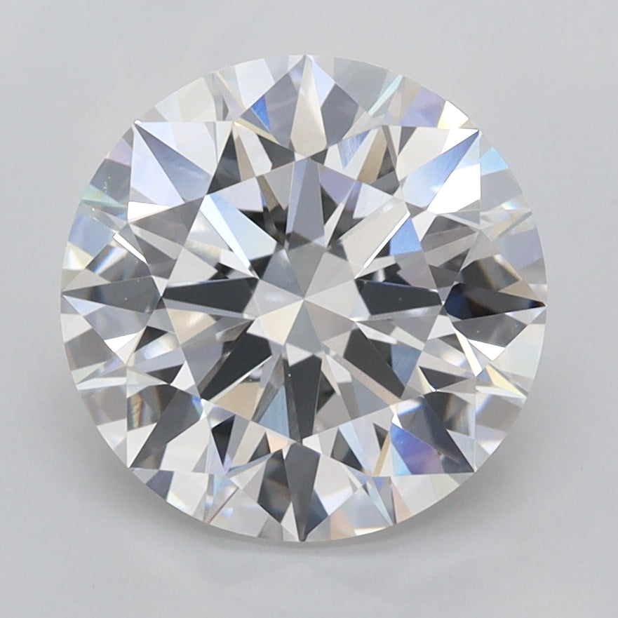 3.07 Carat Round Shaped, Ideal Cut, E Color, VVS2 Clarity, IGI Certified Lab Grown Diamond