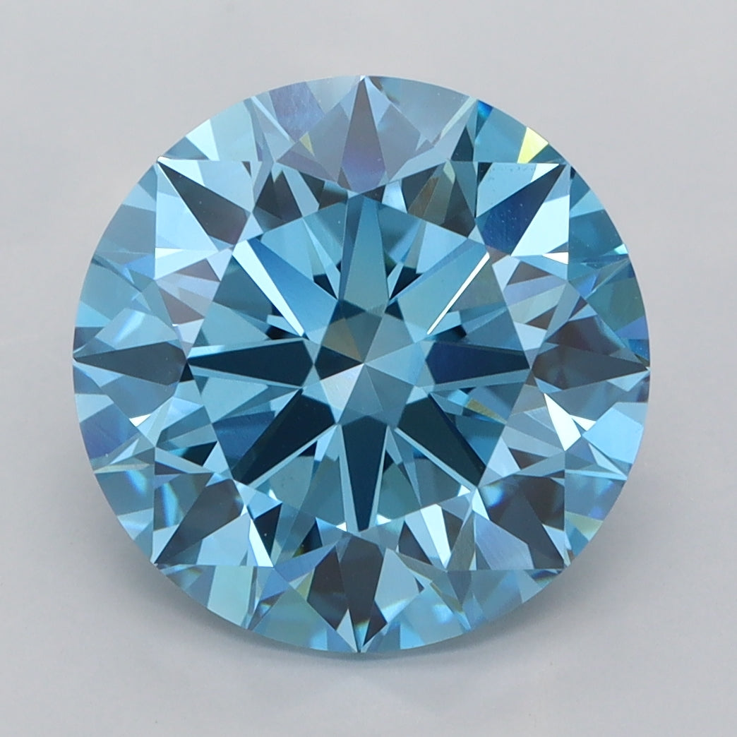 5.09 Carat Round Shaped, Ideal Cut, VVS2 Clarity, IGI Certified Lab Grown Diamond