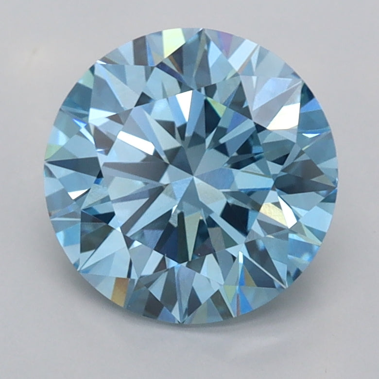 2.06 Carat Round Shaped, Ideal Cut, VVS2 Clarity, IGI Certified Lab Grown Diamond