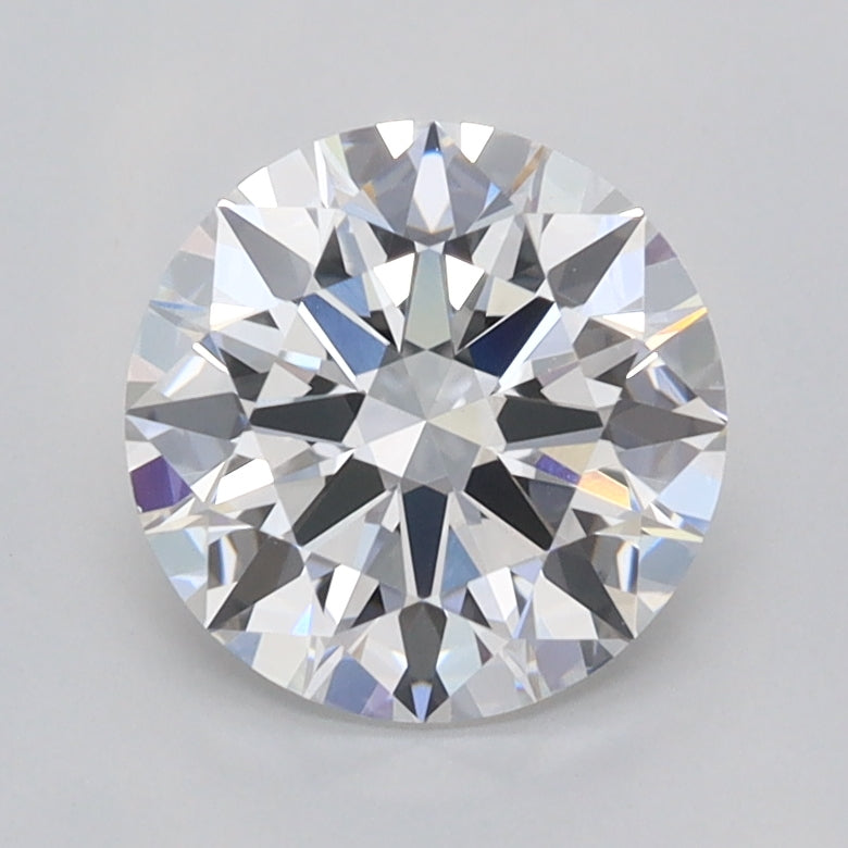 1.55 Carat Round Shaped, Ideal Cut, D Color, VVS2 Clarity, IGI Certified Lab Grown Diamond