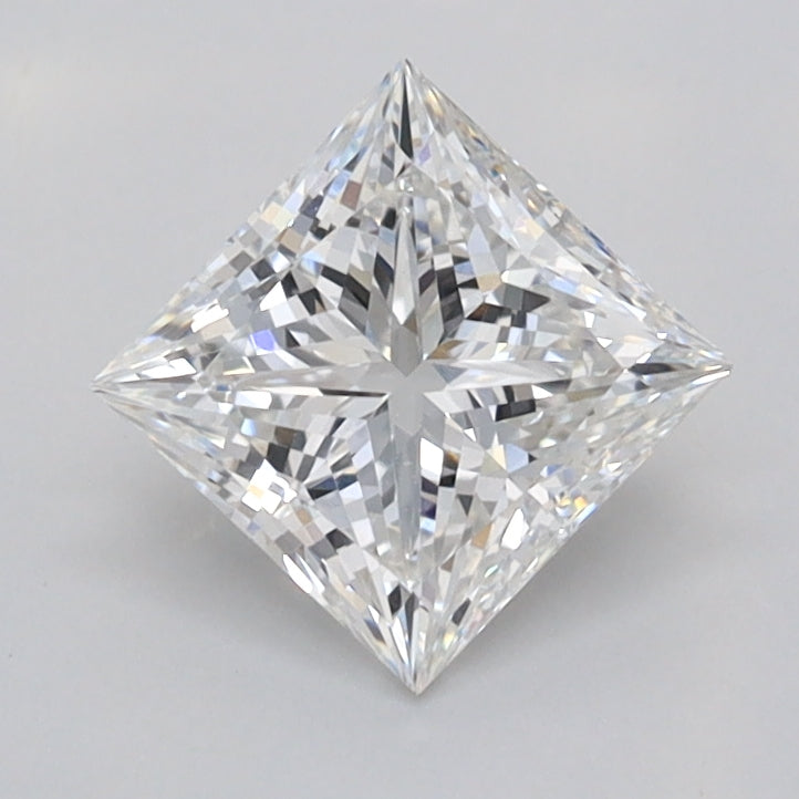 1.02 Carat Princess Shaped, Ideal Cut, E Color, FL Clarity, IGI Certified Lab Grown Diamond