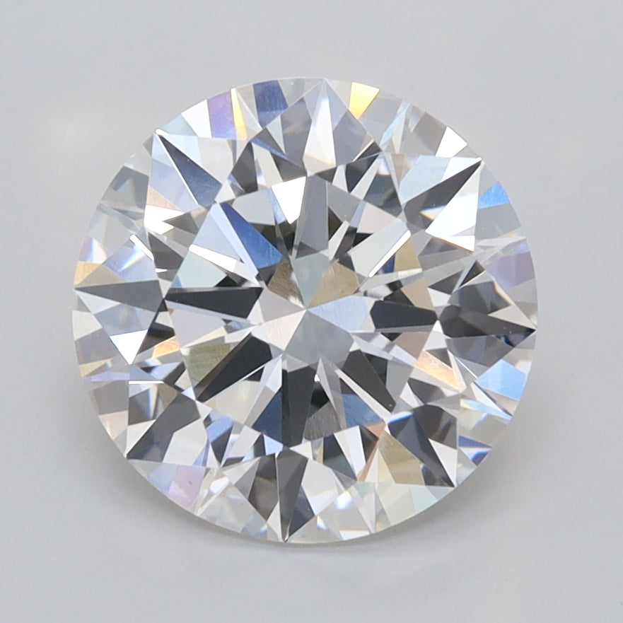 2.52 Carat Round Shaped, Ideal Cut, D Color, VVS2 Clarity, IGI Certified Lab Grown Diamond