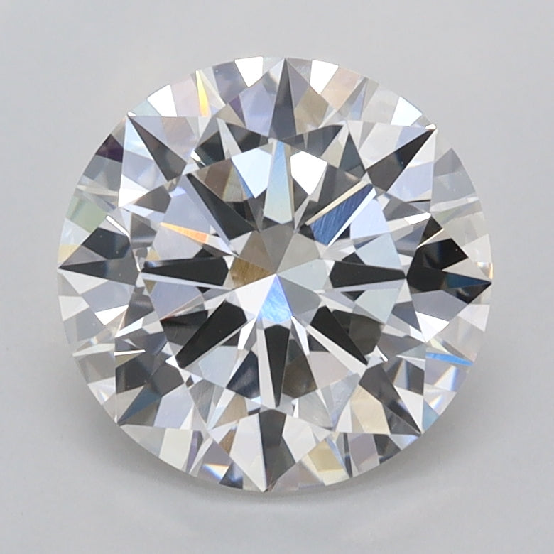 2.03 Carat Round Shaped, Excellent Cut, E Color, VVS2 Clarity, IGI Certified Lab Grown Diamond