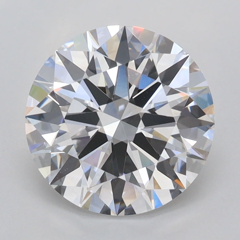 2.08 Carat Round Shaped, Ideal Cut, D Color, VVS2 Clarity, IGI Certified Lab Grown Diamond