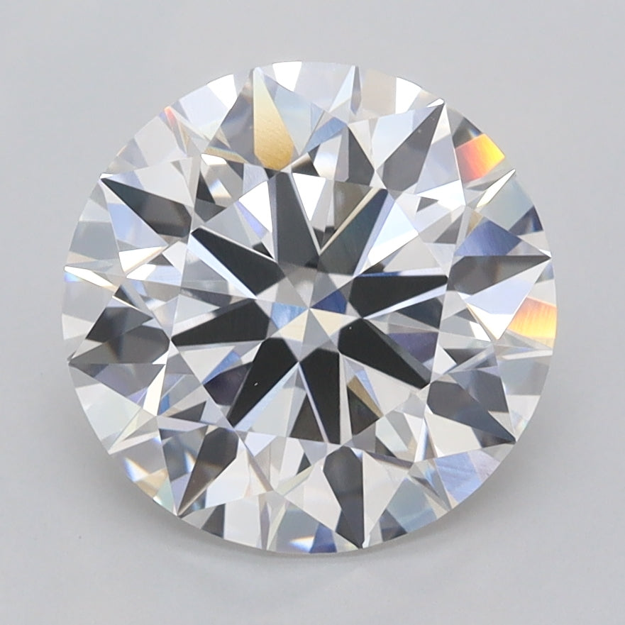 3.07 Carat Round Shaped, Ideal Cut, D Color, VVS1 Clarity, IGI Certified Lab Grown Diamond