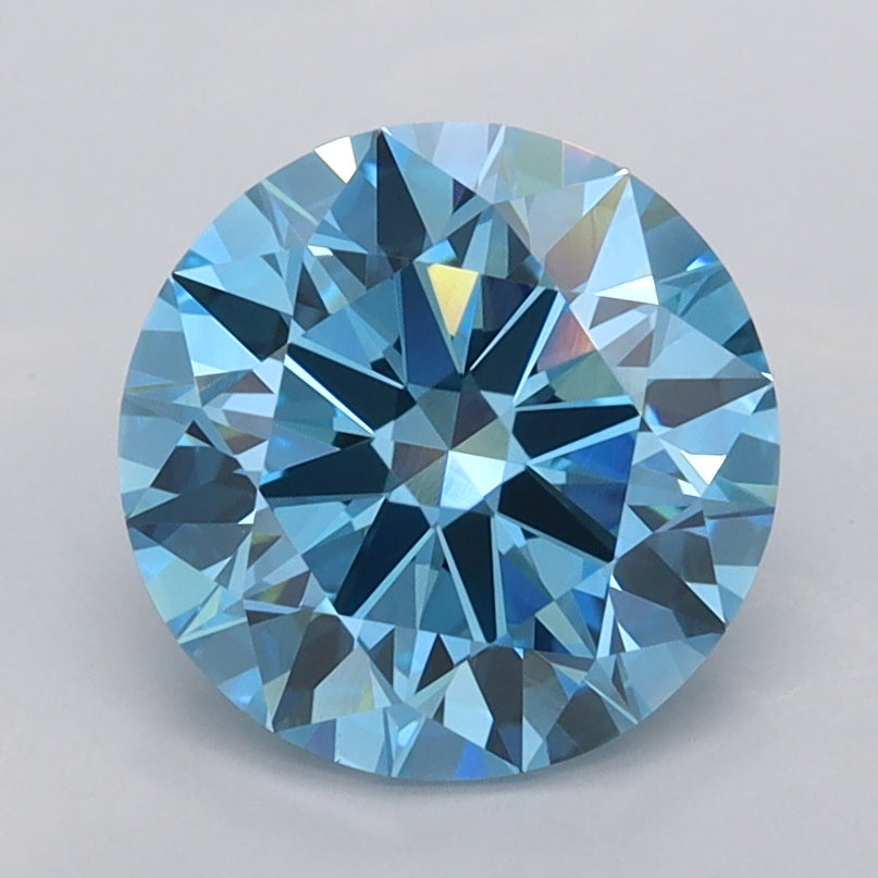 2.06 Carat Round Shaped, Ideal Cut, VVS2 Clarity, IGI Certified Lab Grown Diamond