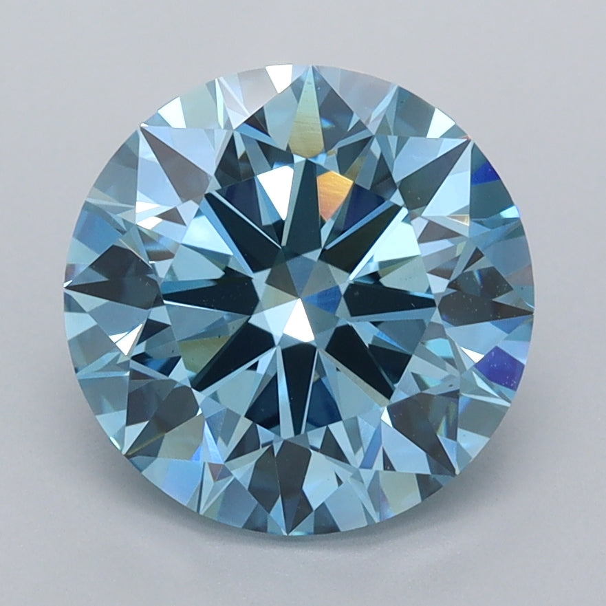 3.01 Carat Round Shaped, Ideal Cut, VS1 Clarity, IGI Certified Lab Grown Diamond