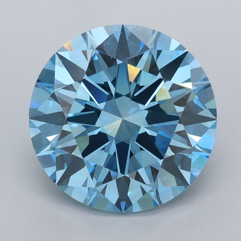 4.03 Carat Round Shaped, Ideal Cut, VS1 Clarity, IGI Certified Lab Grown Diamond