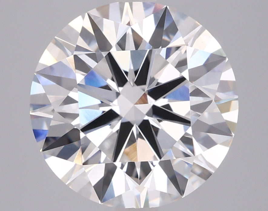 4.01 Carat Round Shaped, Ideal Cut, F Color, VVS2 Clarity, IGI Certified Lab Grown Diamond