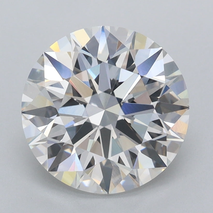 2.55 Carat Round Shaped, Ideal Cut, E Color, VVS2 Clarity, IGI Certified Lab Grown Diamond