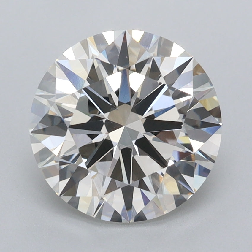 2.50 Carat Round Shaped, Ideal Cut, G Color, VVS2 Clarity, IGI Certified Lab Grown Diamond