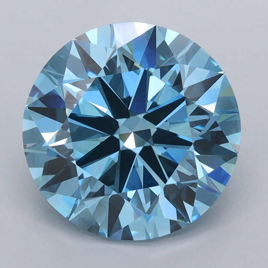 3.39 Carat Round Shaped, Ideal Cut, VS1 Clarity, IGI Certified Lab Grown Diamond