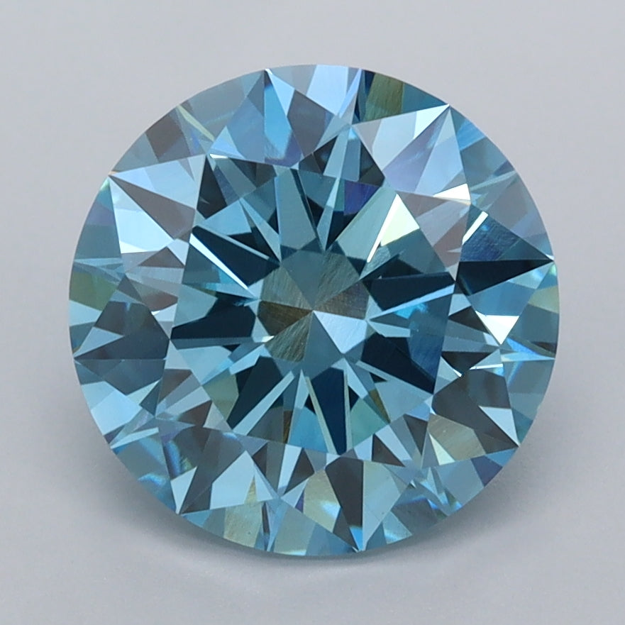 3.02 Carat Round Shaped, Excellent Cut, VS1 Clarity, IGI Certified Lab Grown Diamond