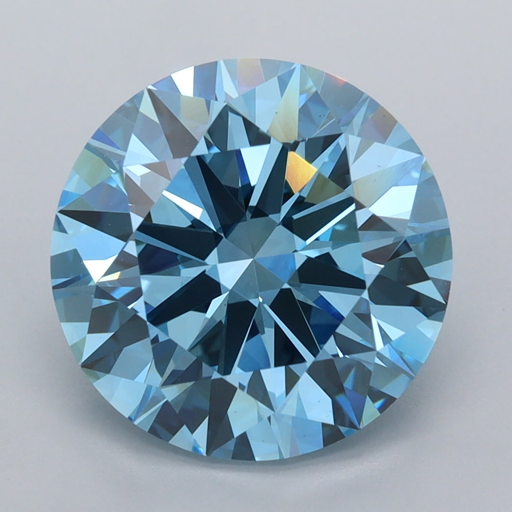 5.04 Carat Round Shaped, Ideal Cut, VVS2 Clarity, IGI Certified Lab Grown Diamond