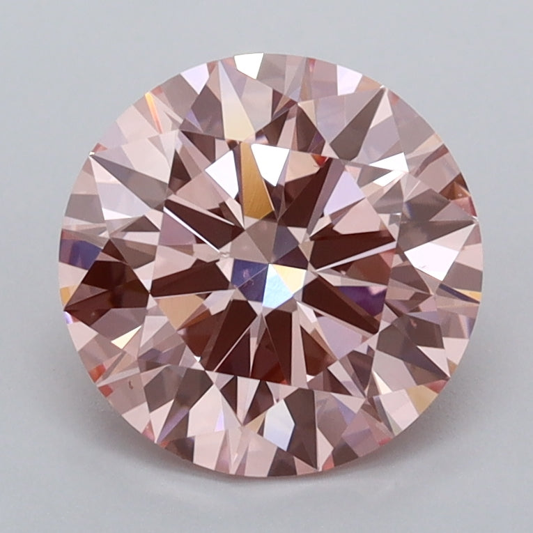 2.01 Carat Round Shaped, Ideal Cut, VS1 Clarity, IGI Certified Lab Grown Diamond
