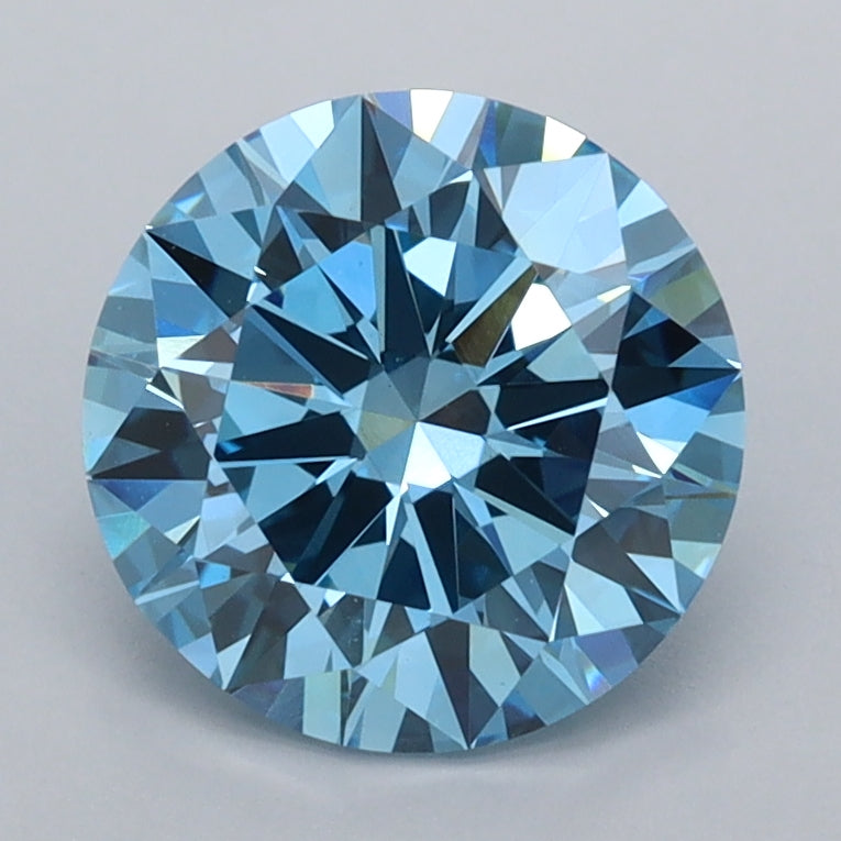 2.00 Carat Round Shaped, Excellent Cut, VVS2 Clarity, IGI Certified Lab Grown Diamond