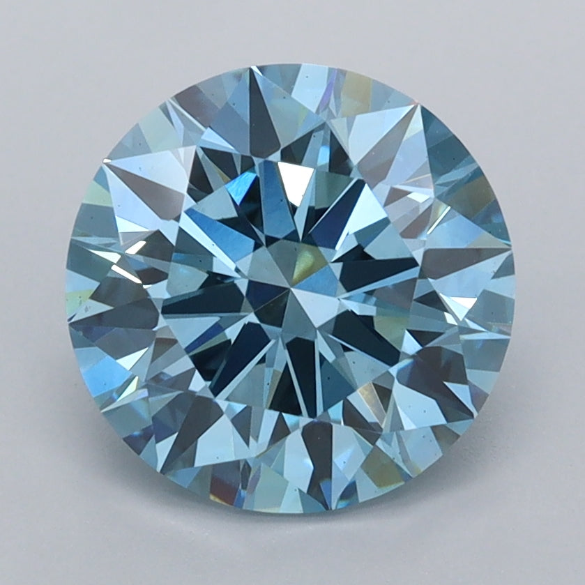 2.51 Carat Round Shaped, Ideal Cut, VS2 Clarity, IGI Certified Lab Grown Diamond