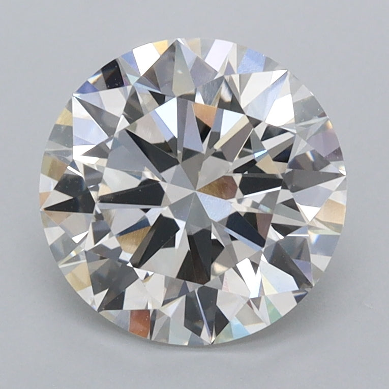 2.01 Carat Round Shaped, Excellent Cut, F Color, VVS2 Clarity, IGI Certified Lab Grown Diamond
