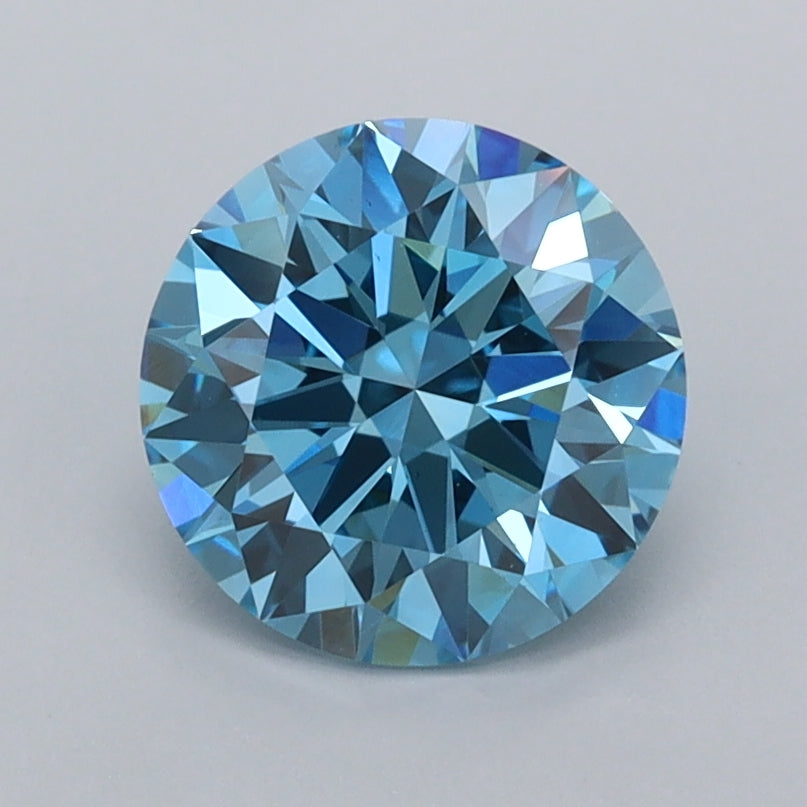 1.53 Carat Round Shaped, Ideal Cut, VS1 Clarity, IGI Certified Lab Grown Diamond
