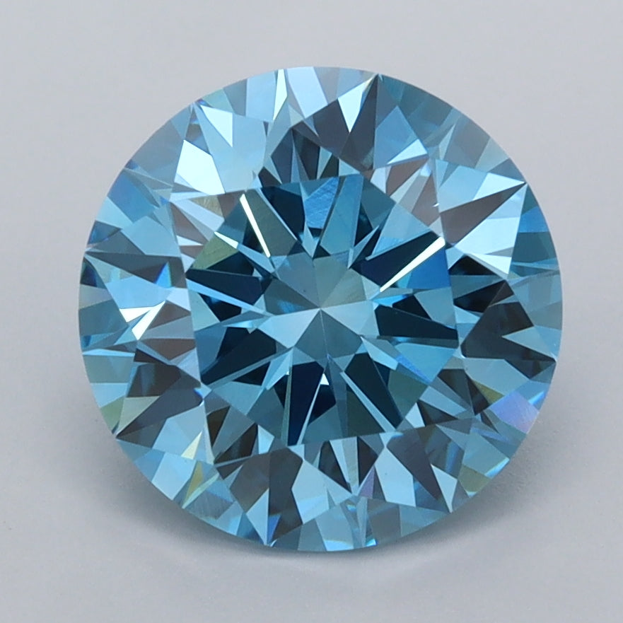 2.94 Carat Round Shaped, Ideal Cut, VVS2 Clarity, IGI Certified Lab Grown Diamond
