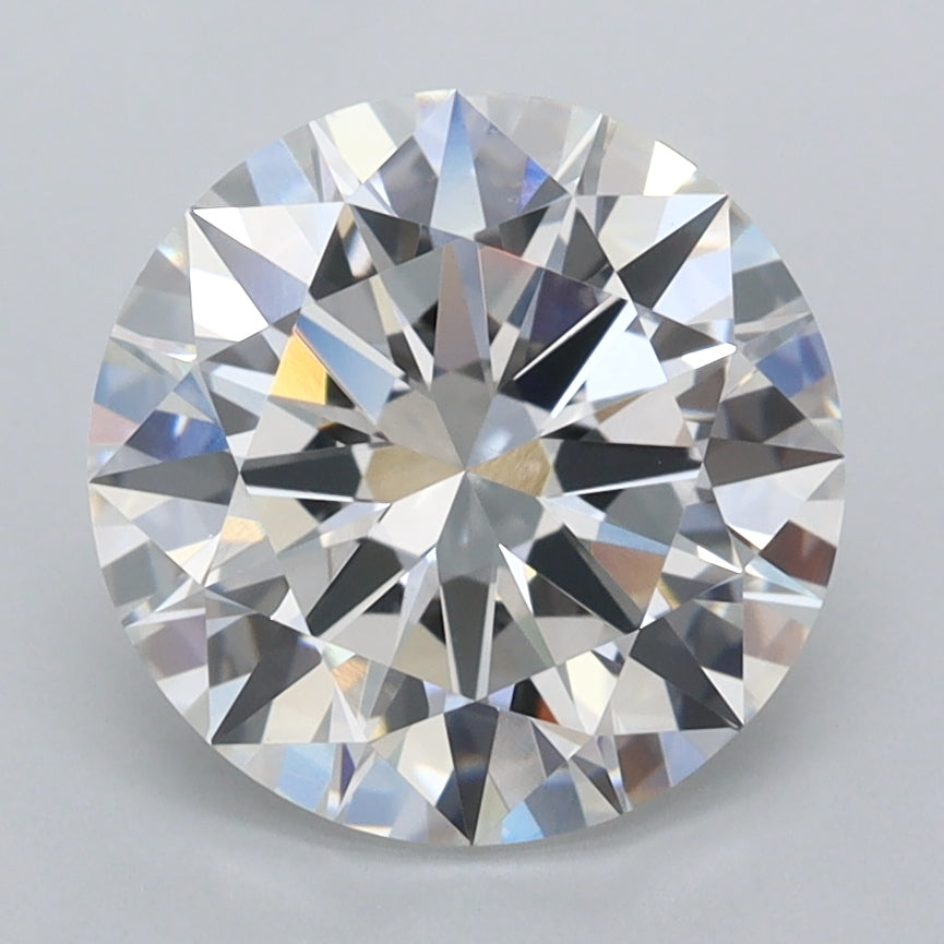 3.01 Carat Round Shaped, Excellent Cut, E Color, VVS2 Clarity, IGI Certified Lab Grown Diamond