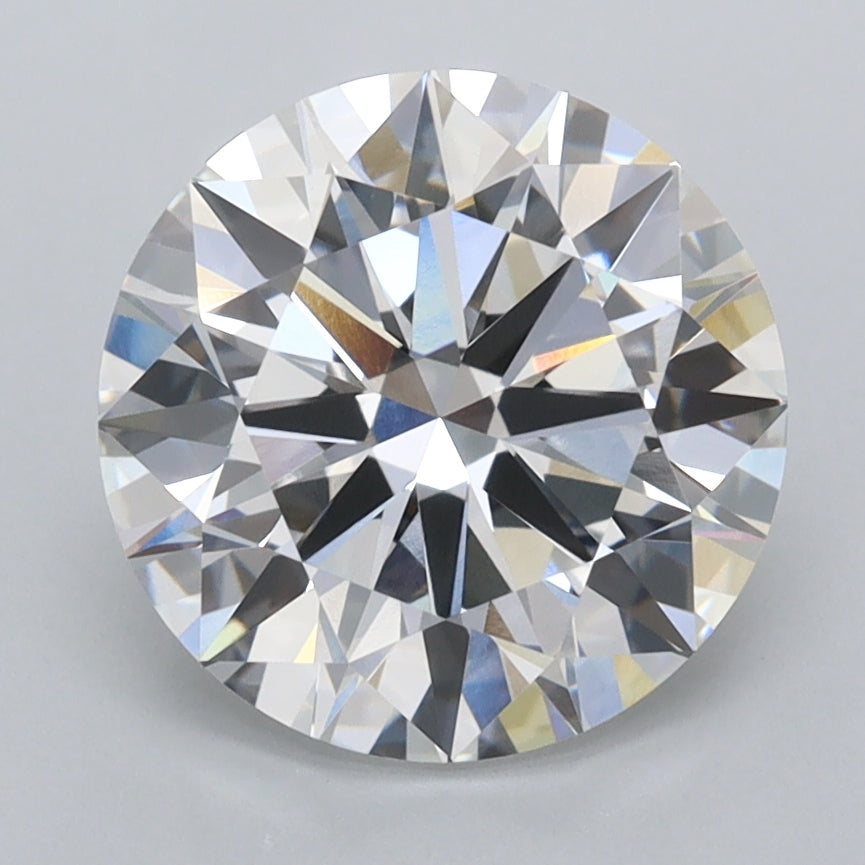 3.01 Carat Round Shaped, Excellent Cut, D Color, VVS2 Clarity, IGI Certified Lab Grown Diamond