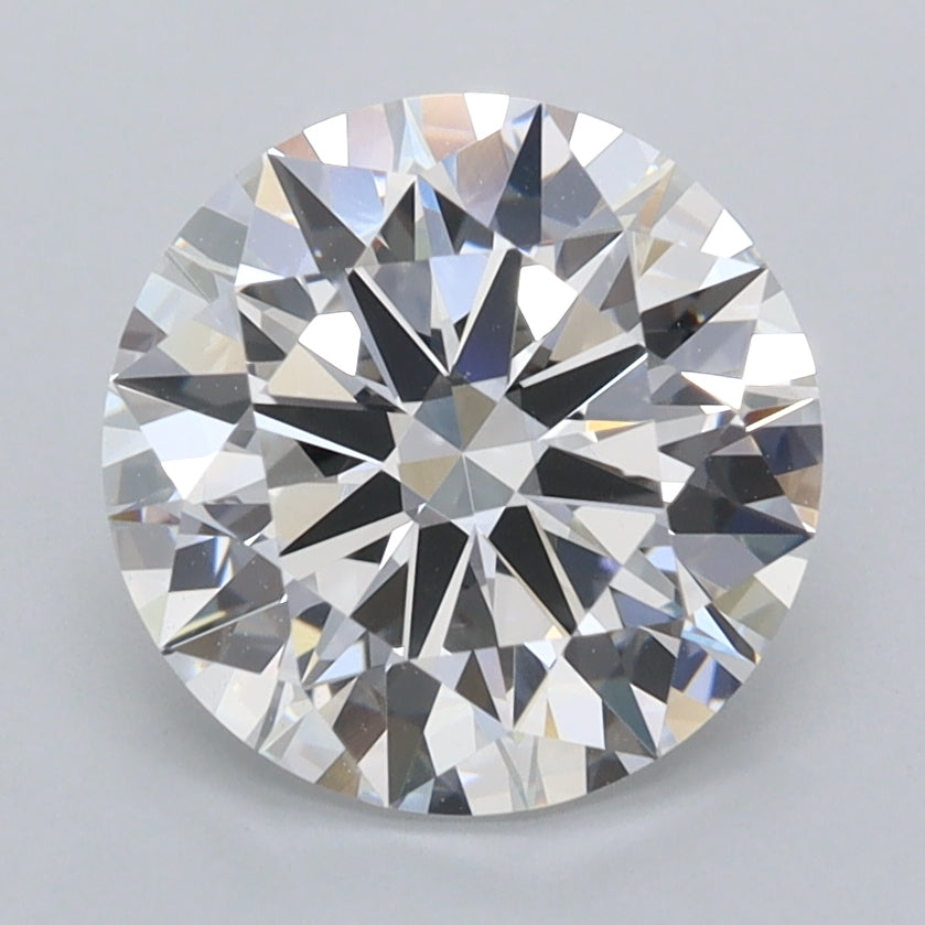 2.53 Carat Round Shaped, Ideal Cut, D Color, VVS1 Clarity, IGI Certified Lab Grown Diamond