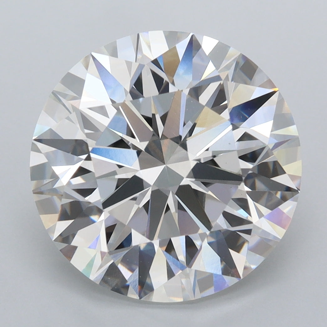 6.09 Carat Round Shaped, Ideal Cut, E Color, VVS2 Clarity, IGI Certified Lab Grown Diamond
