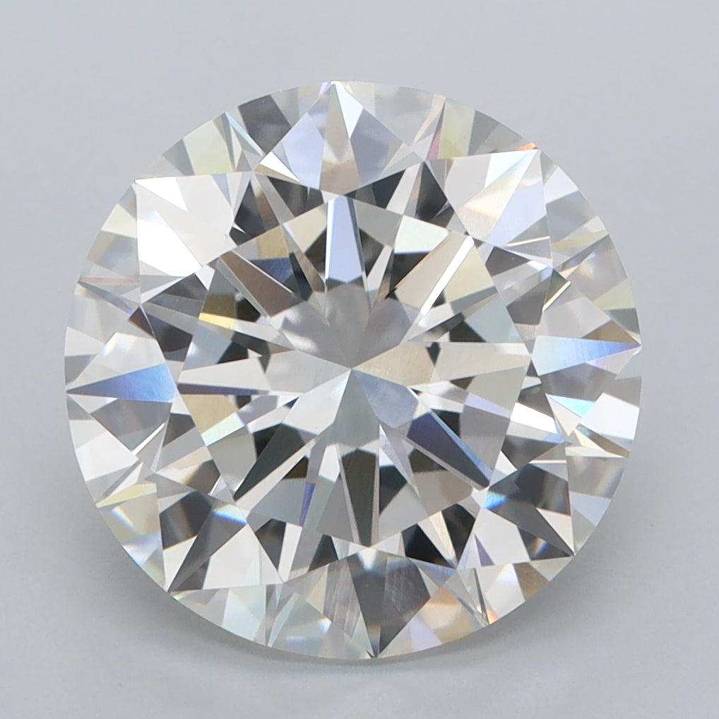 5.02 Carat Round Shaped, Ideal Cut, F Color, VS2 Clarity, IGI Certified Lab Grown Diamond