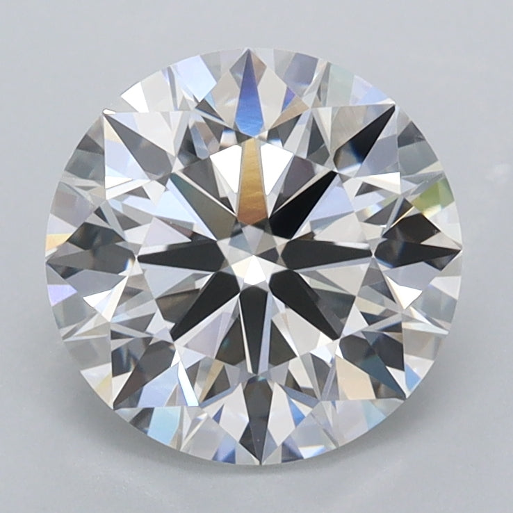 2.03 Carat Round Shaped, Ideal Cut, D Color, FL Clarity, IGI Certified Lab Grown Diamond