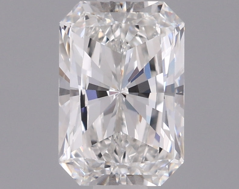 0.90 Carat Radiant Shaped, Ideal Cut, E Color, VVS2 Clarity, IGI Certified Lab Grown Diamond